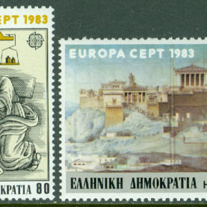 Grekland – M 1513-1514 Europa 1983, Det mänskliga sinnets verk, 2 kpl **