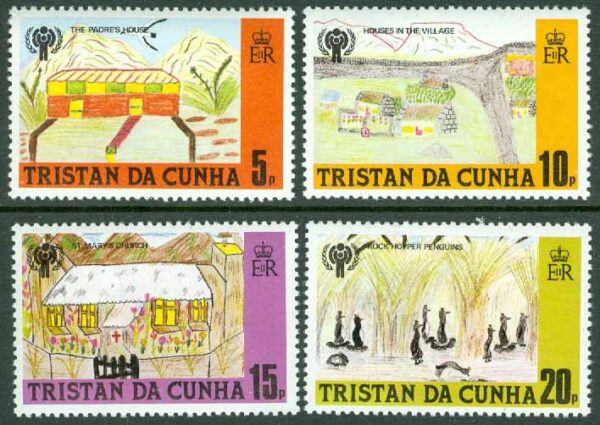 Tristan da Cunha - M  266-269 Internationella barnåret 1979, 4 kpl **