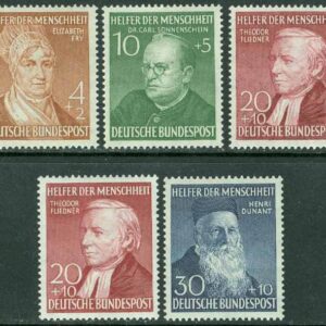 Tyskland – M  156-159 Mänsklighetens hjälpare, 5 kpl **