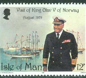 Isle of Man – M  172 Kung Olav V´s besök, 1 kpl **
