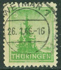 Thüringen – M   94 A Prakt WEIMAR 1 26.1.46