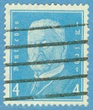 Deutsches Reich – M  454 Rikspresident Hindenburg, 4 Pf stpl