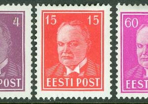 Estland – M  124-126 Statspresident Päts, 3 kpl *