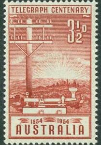 Australien – M  245 Telegrafen i Australien 100 år, 1 kpl **