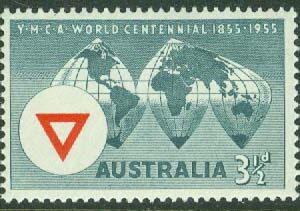 Australien – M  256 YMCA (KFUM) 100 år, 1 kpl **
