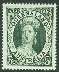 Australien – M  308 Frimärken i Queensland 100 år, 1 kpl **
