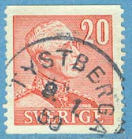 F  276 God stämpel TYSTBERGA 9.1.50
