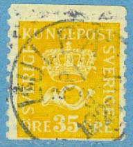 F  156cx Postemblem 35 öre, LULEÅ 31.3 1925, vm /