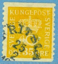 F  156cxz Postemblem 35 öre, FRITSLA, vm / + KPV