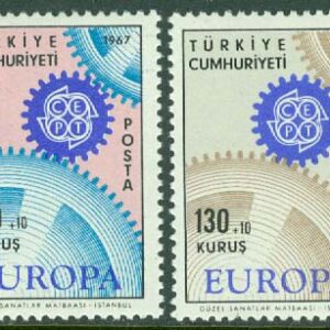 Turkiet – M 2044-2045 Europa CAPT 1967, 2 kpl **