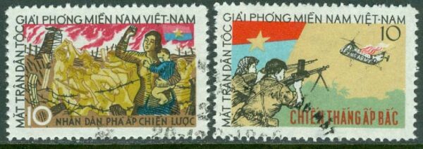 Vietnam Vietcong - M    4-5 Nationella Befrielsefronten 3 år, 2 kpl stpl