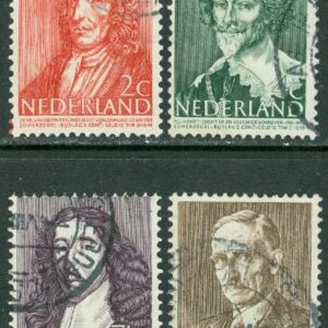 Nederländerna – M  490-493 Sommarmärken, kulturpersoner, 4 ol stpl