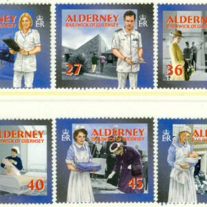 Alderney – M  167-172 Socialtjänst på Alderney, bl.a. sjukvårdspersonal, 6 kpl **