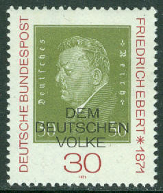 Tyskland – M  659 Friedrich Ebert, rikspresident 1871-1925, 1 kpl **