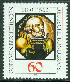 Tyskland – M 1036 Götz von Berlichingen, riksriddare, 1 kpl *’