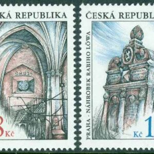 Tjeckien – M  142-143 Hembygdens skönhet. Judiska byggnader i Prag, 2 kpl **