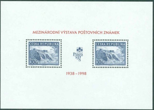 Tjeckien - M BL    6 Int. Frim.utst. PRAGA 98, block kpl **