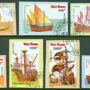 Vietnam – M 2196-2202B Segelfartyg, 7 kpl otand. stpl