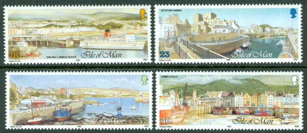 Isle of Man - M  517-520 Hamnar bl.a. Castletown, 4 kpl **