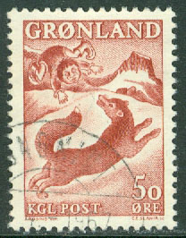 Grönland – F   66 Sagomotiv II Gossen och räven, 1 kpl stpl