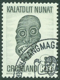 Grönland – F  103 Eskimåmask, 1 kpl stpl
