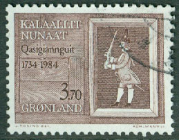 Grönland – F  152 Christianshåb 250 år, 1 kpl stpl