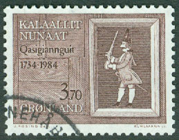 Grönland – F  152 Christianshåb 250 år, 1 kpl stpl