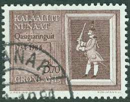 Grönland – F  152 Christianshåb 250 år, 1 kpl stpl