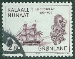 Grönland – F  157 1000-årsserien V, 2.80 kr stpl