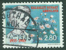 Grönland – F  159 Drottning Ingrid, 1 kpl stpl