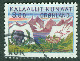 Grönland – F  160 FN´s Int. Ungdomsår, 1 kpl stpl