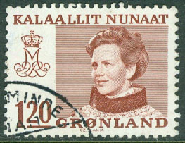 Grönland – F  107 Drottning Margrethe 1.20 kr stpl