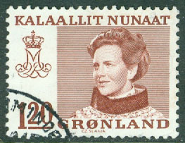 Grönland – F  107 Drottning Margrethe 1.20 kr stpl