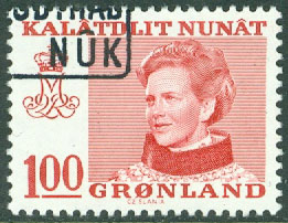 Grönland – F  101 Drottning Margrethe 1.00 Kr stpl