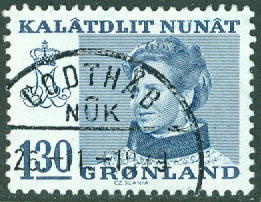 Grönland – F  102 Drottning Margrethe 1.30 Kr stpl