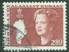 Grönland – F  155 Drottning Margrethe, typ III, 2.80 kr stpl