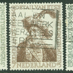 Nederländerna – M  673-675 Sommarmärken, Rembrandts födelse, 3 ol stpl