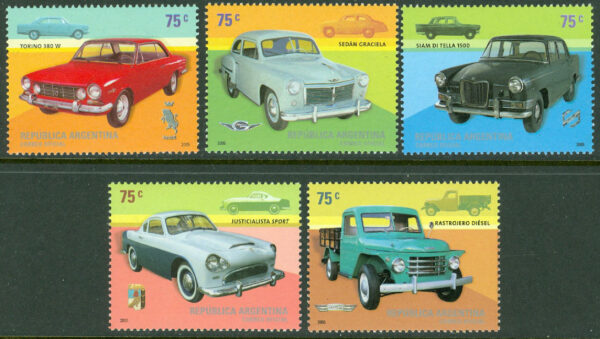 Argentina - M 2959-2963 Inhemsk bilindustri, 5 kpl **