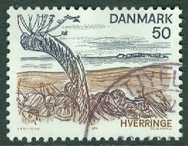 Danmark – F  589 Motiv från Fyn, 50 öre stpl