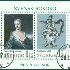 F 1095-1098 (BL 5) Svensk Rokoko, Prakt LULEÅ 28.12.79