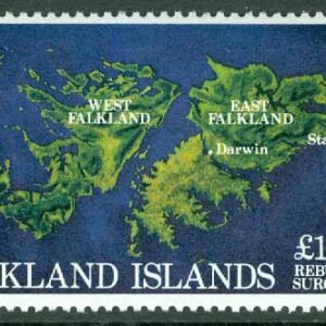 Falkland Islands – M  354 Återuppbyggnad,  karta, 1 kpl **