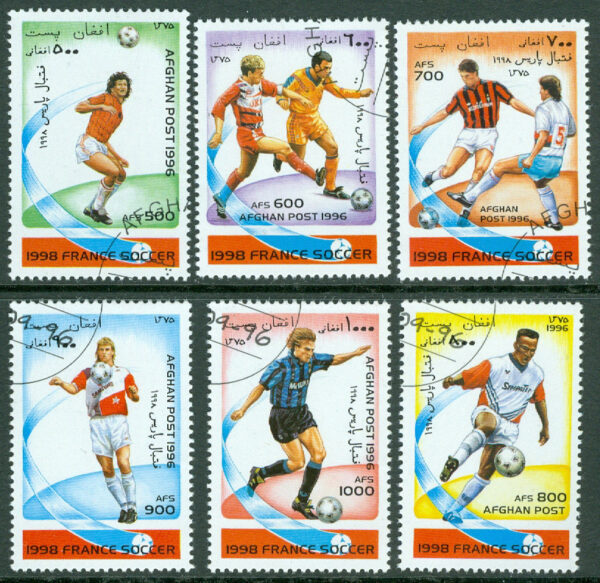 Afghanistan - M 1681-1686 VM i fotboll 1998 i Frankrike, 6 kpl stpl