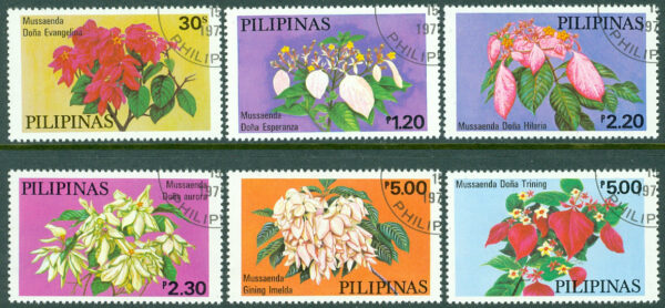 Filippinerna - M 1289-1294 Flaggbuskuppdrivning, 6 kpl stpl