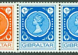 Gibraltar – M  276-278 Automatfrimärken, 5-strip kpl **