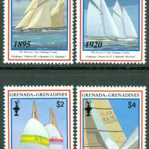 Grenada Grenadines – M 1654, 1656, 1659-1660 Seglingsregattan Americas Cup, 4 ol **