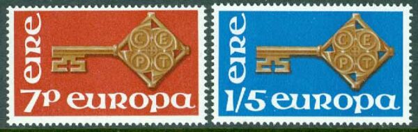 Irland - M  202-203 Europa CEPT 1968, 2 kpl **
