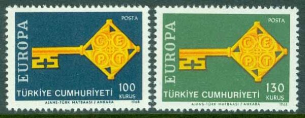 Turkiet - M 2095-2096 Europa CEPT 1968, 2 kpl **