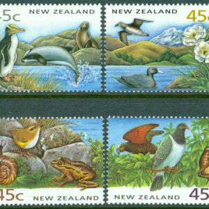 Nya Zeeland – M 1290-1293 WWF. Naturskydd, 4 ol **