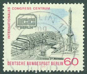 Berlin – M  591 Int. Kongress-Centrums öppnande, 1 kpl stpl