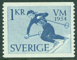 Sverige – F  455 VM på skidor i Falun, 1 kr *